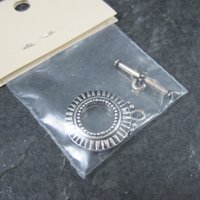 Silver Tone Toggle Clasp Bead World New Old Stock