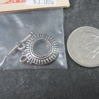 Silver Tone Toggle Clasp Bead World New Old Stock