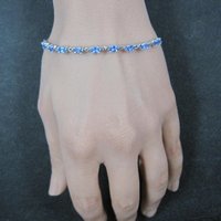 Estate Tanzanite Bolo Bracelet Sterling Silver