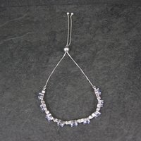 Estate Tanzanite Bolo Bracelet Sterling Silver