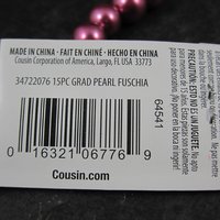 Graduated Pink Glass Pearls Bead Strand Cousins 10-18mm