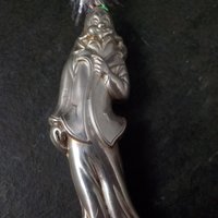 Vintage Sterling Silver Signed RM Trush 1978 Clown Ornament Pendant