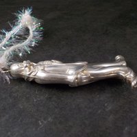 Vintage Sterling Silver Signed RM Trush 1978 Clown Ornament Pendant