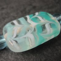 Blue Sea Green Lampwork Glass Bead Strand Bead Landing
