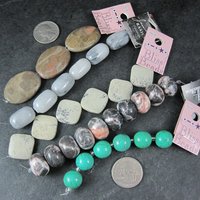 Destash Lot of Gemstone Jasper Magnesite Bead Strands