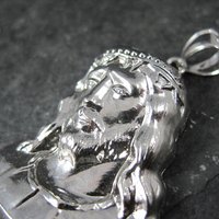 Vintage Sterling Jesus Pendant