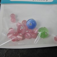Pastel Fiber Optic Crystal Beads 8mm 4mm Pure Allure