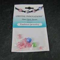 Pastel Fiber Optic Crystal Beads 8mm 4mm Pure Allure