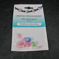 Pastel Fiber Optic Crystal Beads 8mm 4mm Pure Allure