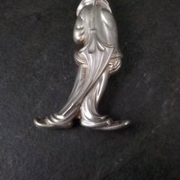 Vintage Sterling Silver Signed RM Trush 1978 Clown Ornament Pendant