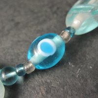 Blue Sea Green Lampwork Glass Bead Strand Bead Landing