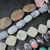 Destash Lot of Gemstone Jasper Magnesite Bead Strands