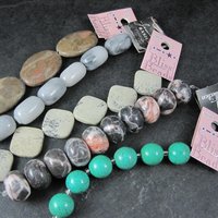 Destash Lot of Gemstone Jasper Magnesite Bead Strands