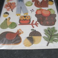 K & Company Fall Autumn Scarecrow Stickers Discontinued Dimensional