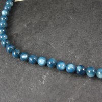 Traditions Natural Gallery 7mm Round Blue Mother of Pearl Shell Bead Strand