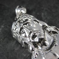 Vintage Sterling Jesus Pendant