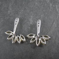 Sterling Silver Citrine Earrings Earring Jackets Estate