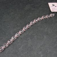 Faceted Pink Glass Beads 8x11mm Bliss Beads