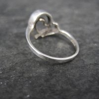 Vintage Sterling Double Heart Ring Size 6.5