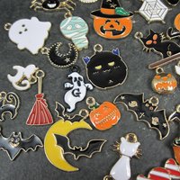 Lot of 50 Halloween Charms Enamel