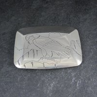 Vintage Eagle Belt Buckle 1980 Griff Southwestern Etched