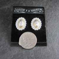 Vintage Western Circle Y of Yoakum Earrings
