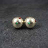 Large Yellow Gold Ball Stud Earrings 10MM 14K Gold Filled