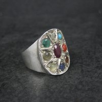Navaratna Gemstone Ring Size 8