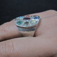 Navaratna Gemstone Ring Size 8