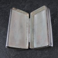 Vintage English Sterling Enamel Pill Box Art Nouveau