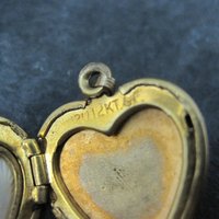 Vintage Heart Locket Pendant 12K Gold Filled