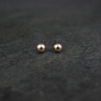 Vintage 3mm Gold Ball Stud Earrings 14K Gold Filled New Old Stock
