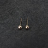 Vintage 3mm Gold Ball Stud Earrings 14K Gold Filled New Old Stock