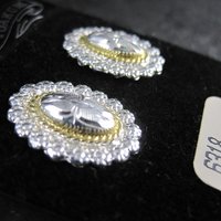Vintage Western Circle Y of Yoakum Earrings