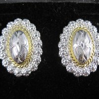 Vintage Western Circle Y of Yoakum Earrings