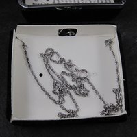 Estate Black Hills Silver Flower Pendant Necklace Langers