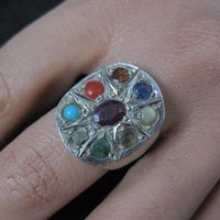 Navaratna Gemstone Ring Size 8