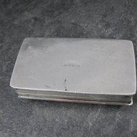 Vintage English Sterling Enamel Pill Box Art Nouveau