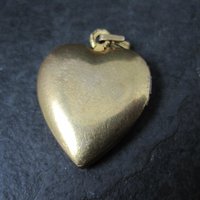 Vintage Heart Locket Pendant 12K Gold Filled
