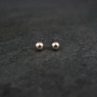 Vintage 3mm Gold Ball Stud Earrings 14K Gold Filled New Old Stock