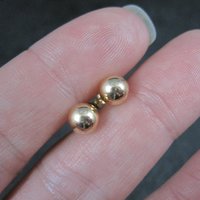 6mm Gold Ball Stud Earrings 14K Gold Filled New Old Stock