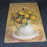 Vintage 5 Day Get Well Puzzle Greeting Card Hallmark