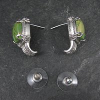 Green Mohave Turquoise Earrings Stainless Steel