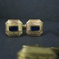 Set of 3 Sets Vintage Art Deco Cufflinks