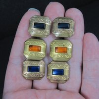 Set of 3 Sets Vintage Art Deco Cufflinks