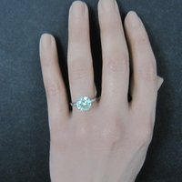 Vintage Sterling Yellow Green Spinel Solitaire Ring New Old Stock Multiple Sizes