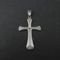 Vintage 14K White Gold Cross Pendant