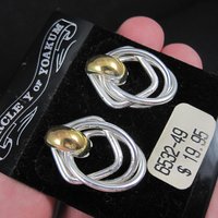 Western Earrings Circle Y of Yoakum Vintage Dead Stock