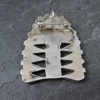 Southwestern Inlay Sunface Headdress Pendant Brooch