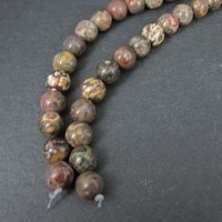 8mm Round Leopard Jasper Beads